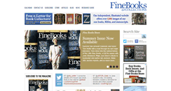 Desktop Screenshot of finebooksmagazine.com