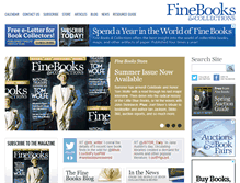 Tablet Screenshot of finebooksmagazine.com